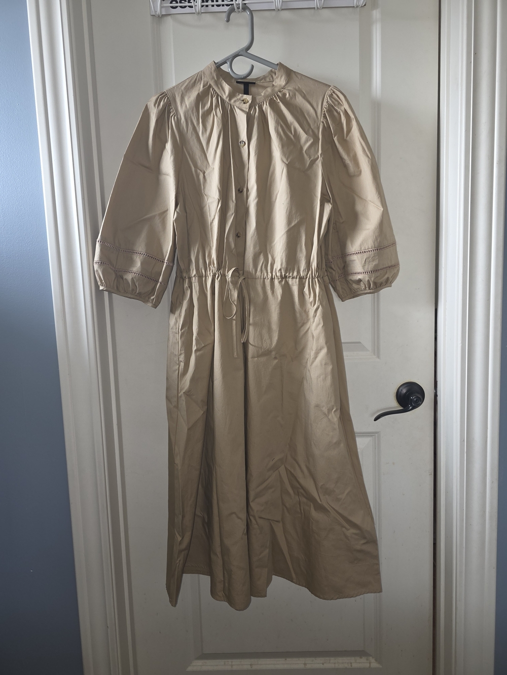 Who What Wear Tan Midi Shirt Dress In Size M New With Tags